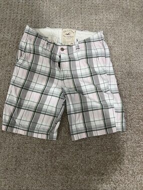 Hollister plaid shorts y2k